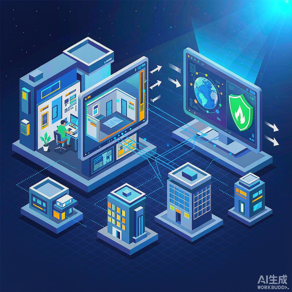 消防控制室联网远程监控中心,远端实现感知与控制